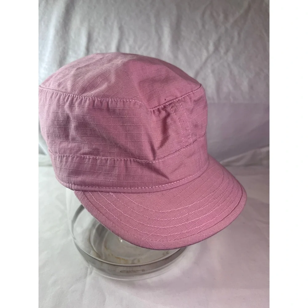 Goorin Bros Pink Ripstop Cadet Hat Military Style Flat Top Cap Womens